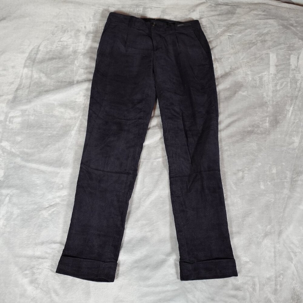 Scotch And Soda Blake Corduroy Pants Mens 28x32 (Fits 28x29) Slim Altered Cuffed